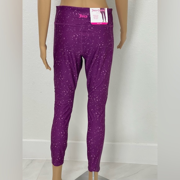 Size Large Juicy Couture Purple Leggings Soft and Silky Leggings - Picture 4 of 6